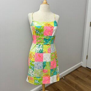 Lilly Pulitzer Colorful Patchwork Mini Dress